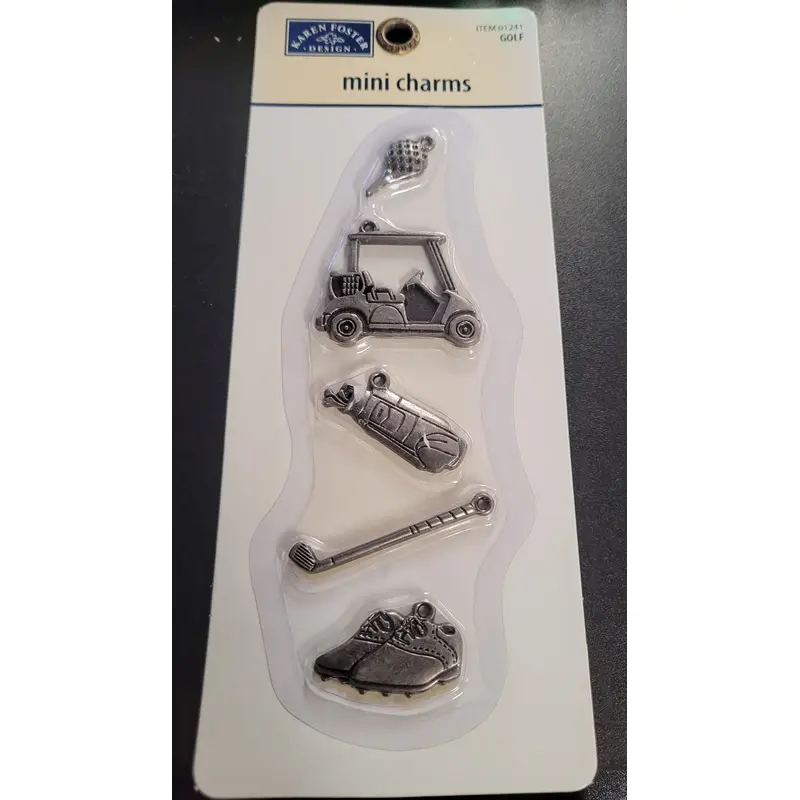 Karen Foster Mini Charms Golf Embellishments 01241
