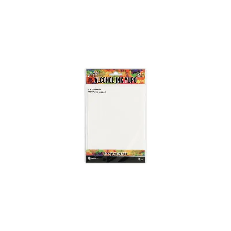 Tim Holtz Alcohol Ink Yupo White, 10pc - TAC49715