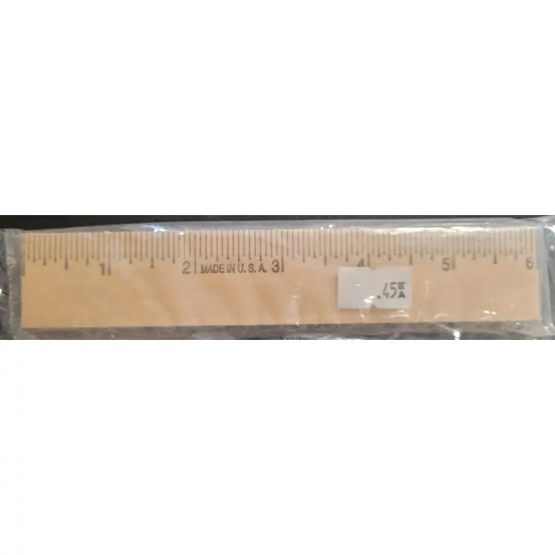 6" Wooden Ruler