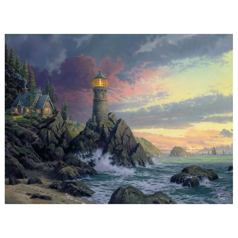 Ceaco Thomas Kinkade Inspirations Collection Rock Salvation Puzzle - 300Piece