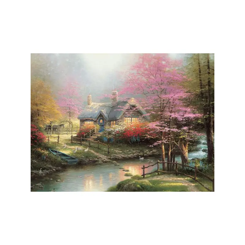 Ceaco Thomas Kinkade Inspirations Collection Stepping Stone Cottage Puzzle - 300Piece