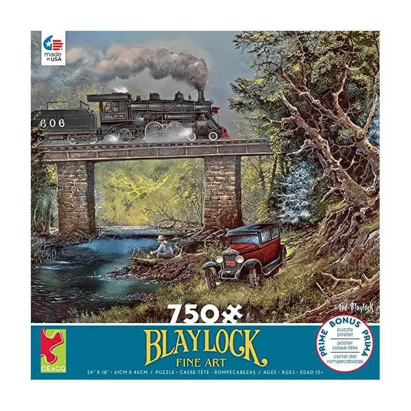 Ceaco Blaylock - Rails on Dogwood Creek Jigsaw Puzzle, 750 Pieces
