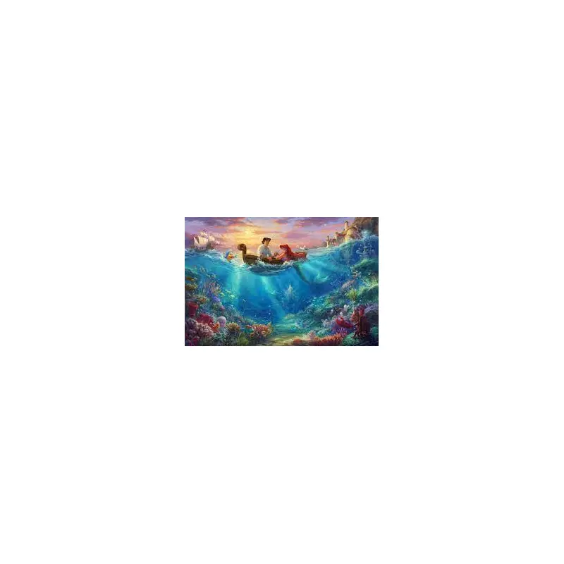 Ceaco Thomas Kinkade Disney The Little Mermaid Falling in Love 750pc