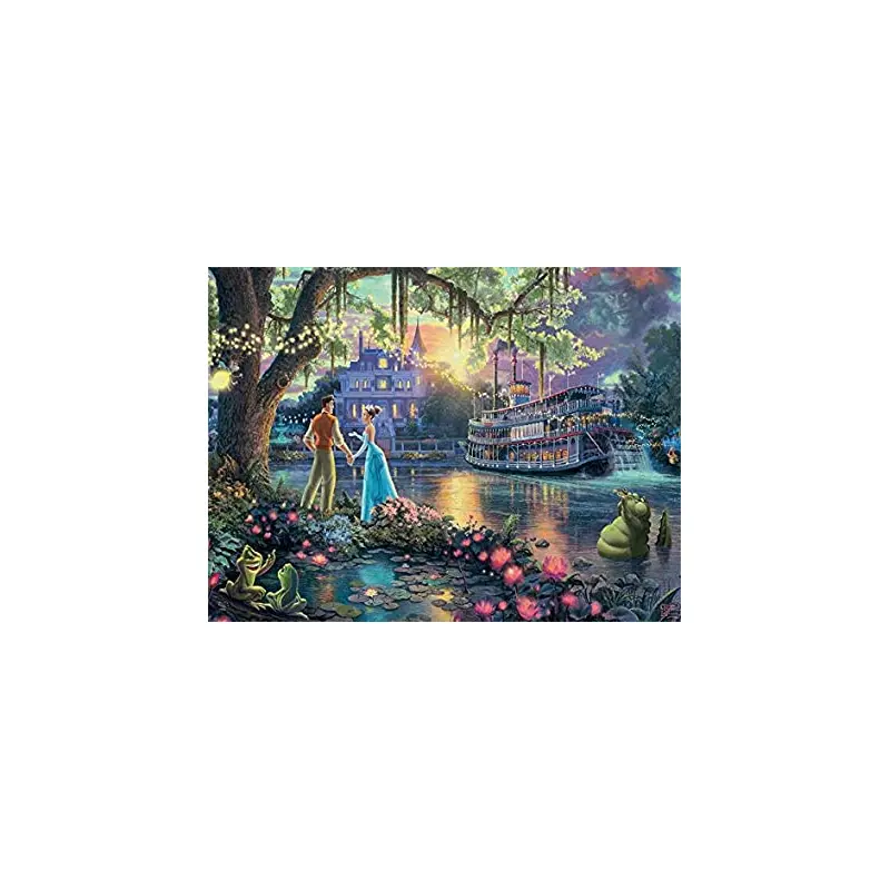 Ceaco Thomas Kinkade Disney The Princess & The Frog Falling in Love 750pc