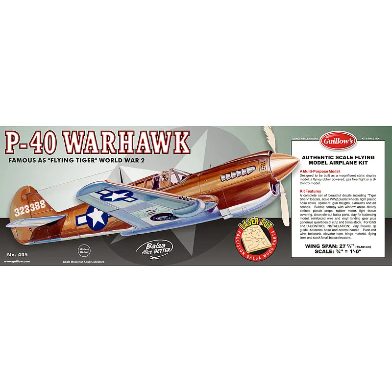 Guillow's P-40 Warhawk