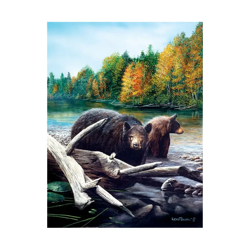 Sunsout 1000pc Puzzle Morning Venture - Black Bears