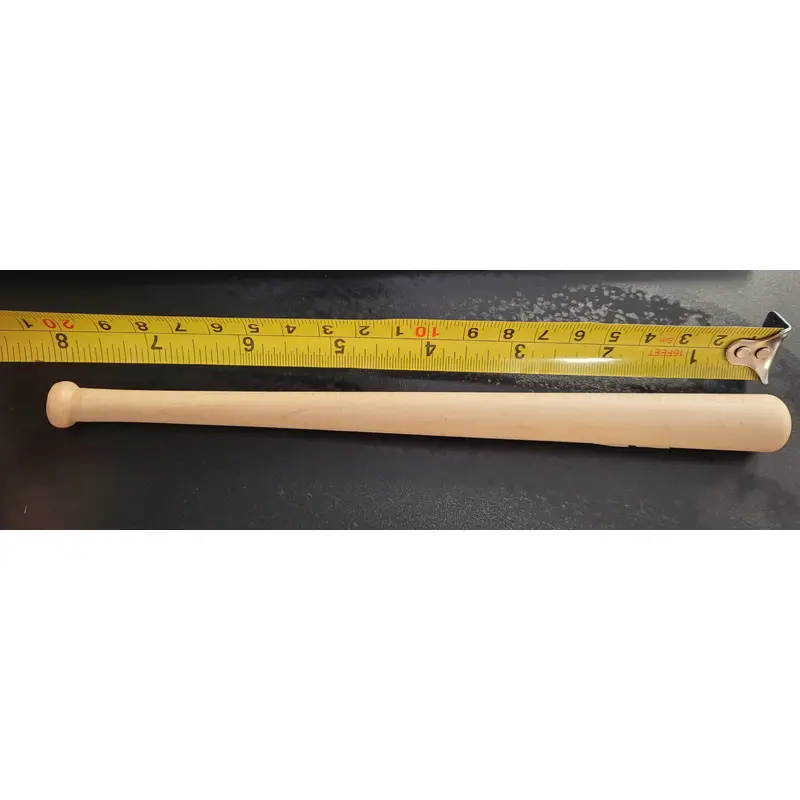 Wood turned Baseball Bat 7 3/4"