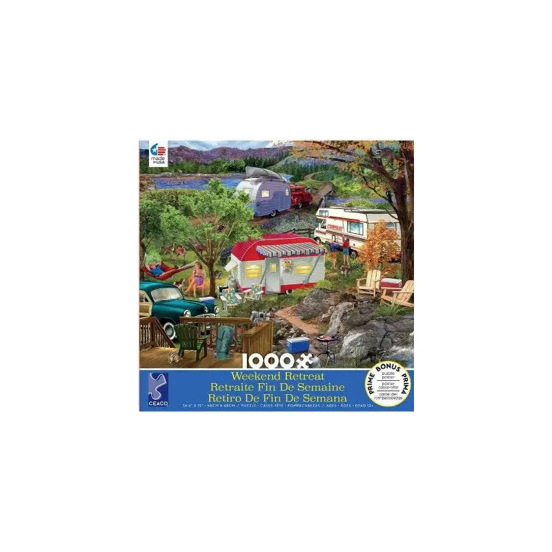 Ceaco Camping Weekend Retreat Jigsaw Puzzle - 1000pc