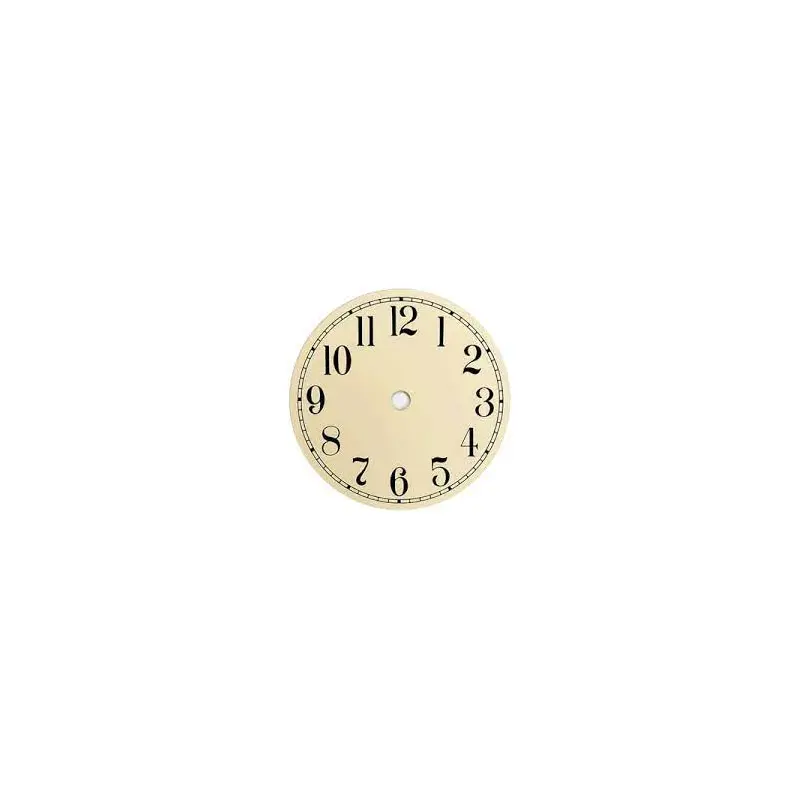 Metal Clock Dial - Ivory - 6"