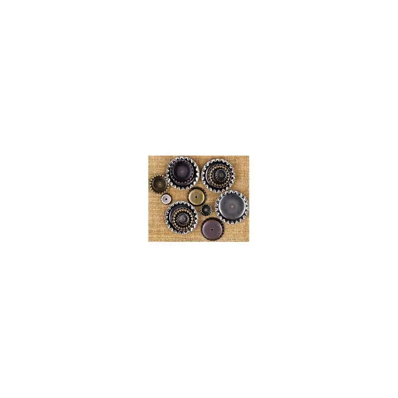 Prima - Finnabair Vintage Trinkets - Bottle Caps - 960391 - Assorted Size - Steampunk