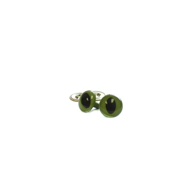 Cat Eyes - 18mm Green - 1 Pair