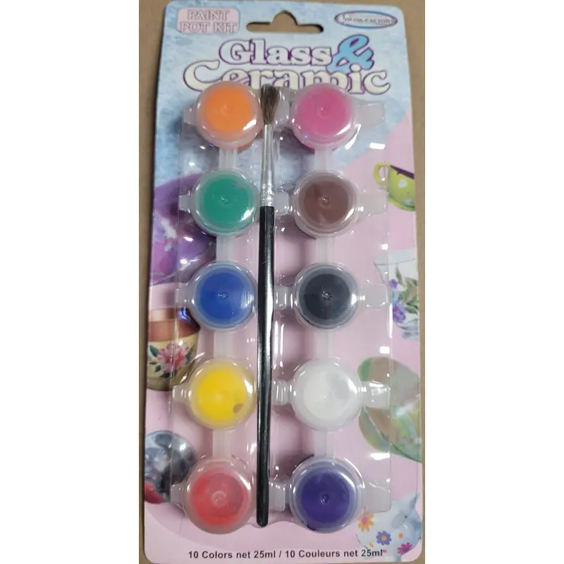 Color Factory Glass & Ceramic Paint Pot Kit