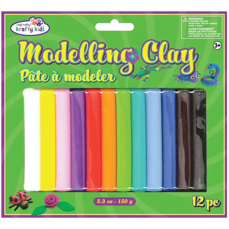 Modeling Clay Astd 12pc 150g
