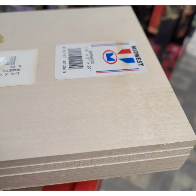 4129 Basswood 1/4" x 6" x 24"