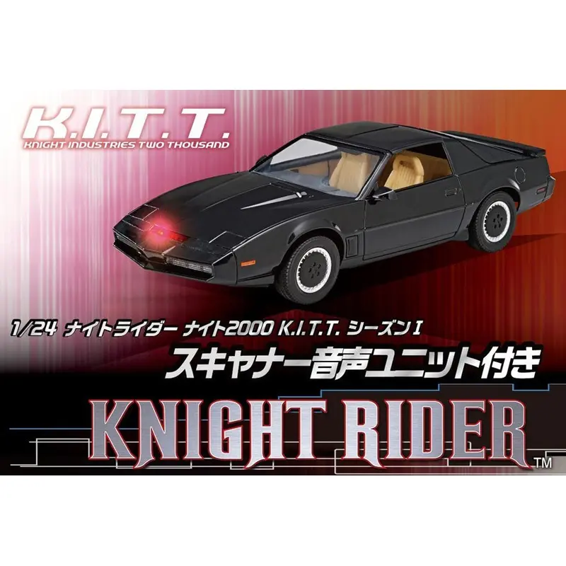 Aoshima 1/24 Knight Rider Knight 2000 K.I.T.T. Season I w/Scanner Voice Unit