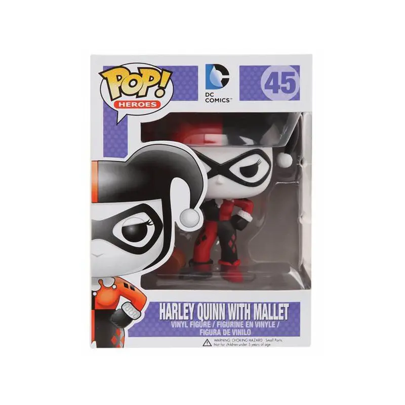 POP HEROES DC SUPER HEROES HARLEY QUINN W/ MALLET 45