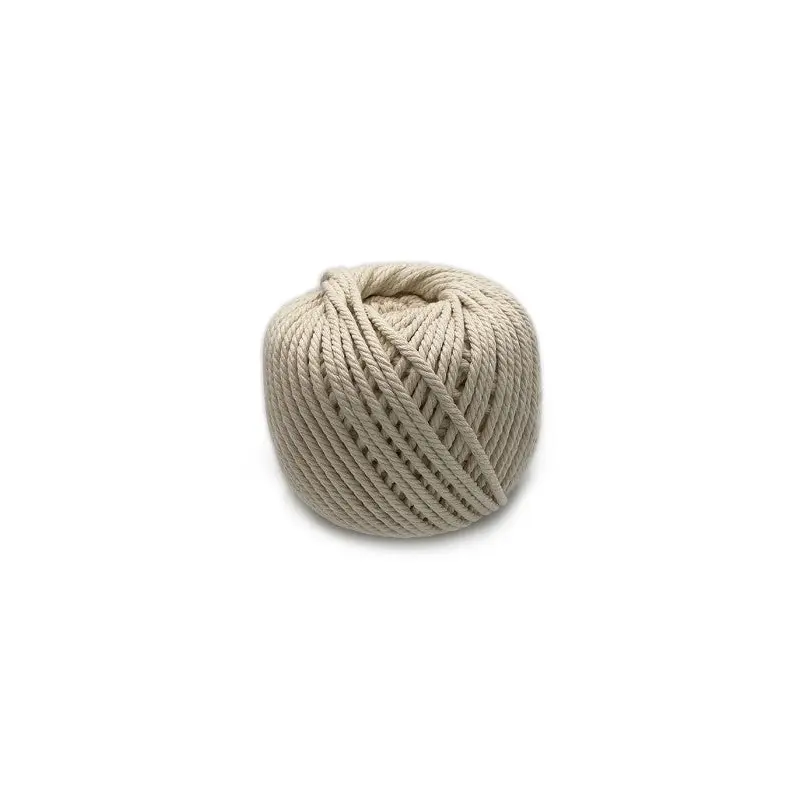 Cotton Macrame Cord - Natural 4mm X 100 Metres