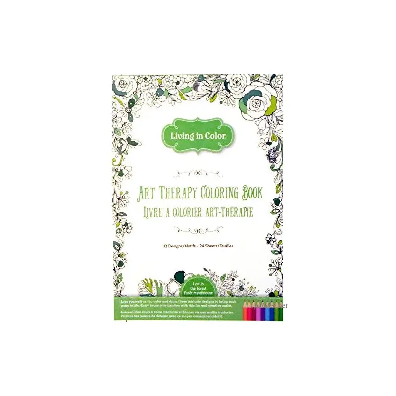 Living In Color Art Therapy Coloring Book-Lost in the Forest