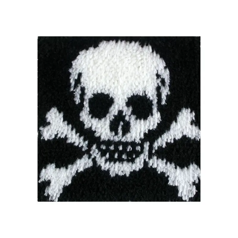 Skull & Crossbones Wonder Art Latch Hook Kit