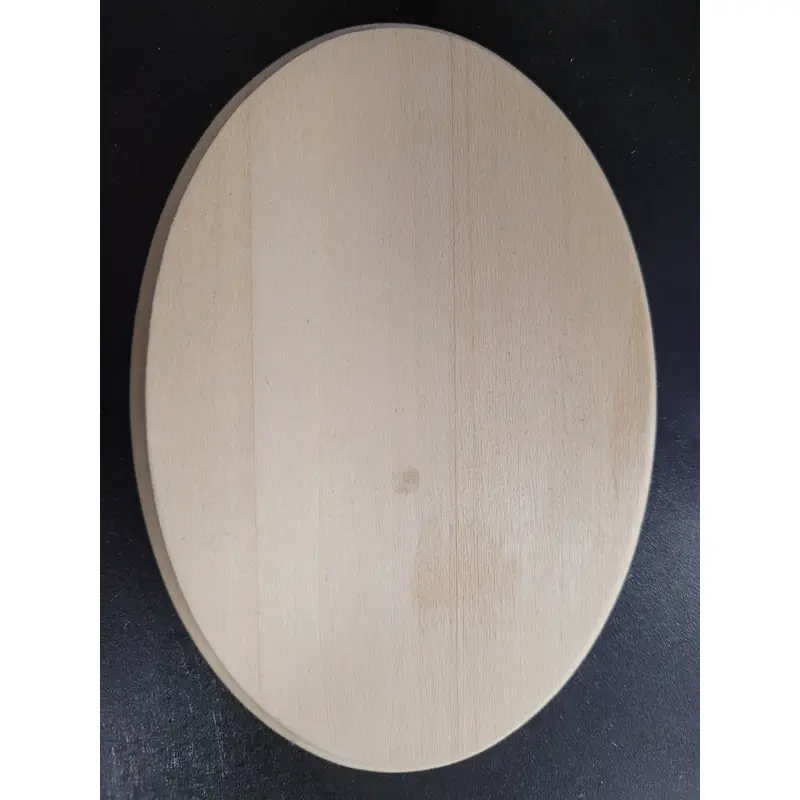 5" Oval Pine Plaque