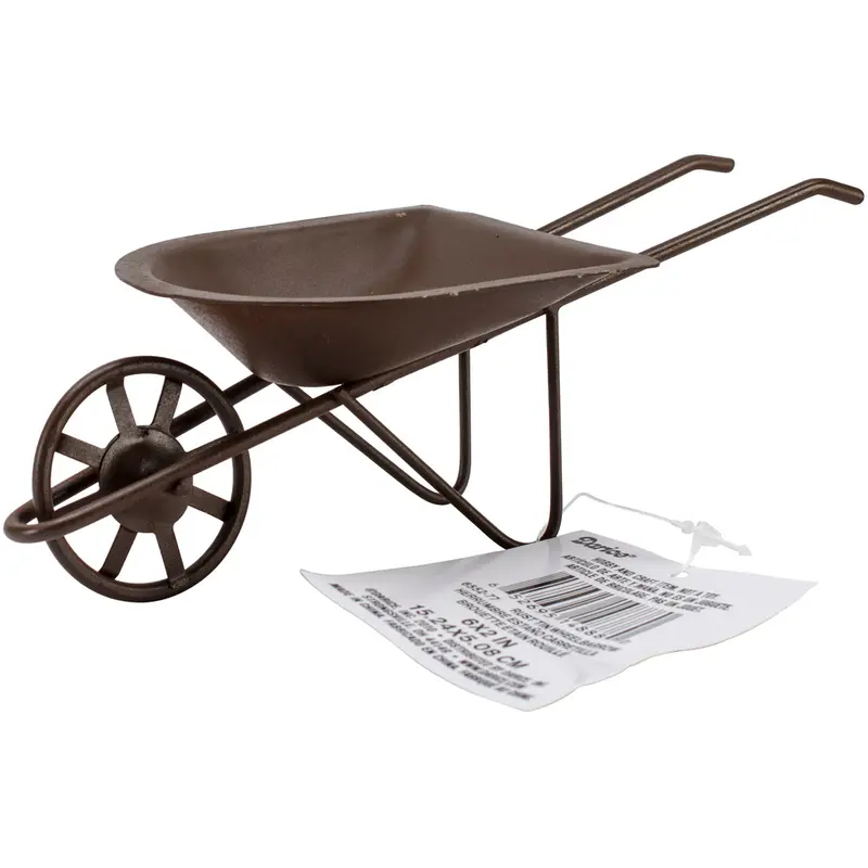Timeless Miniatures-Rusty Tin Wheelbarrow
