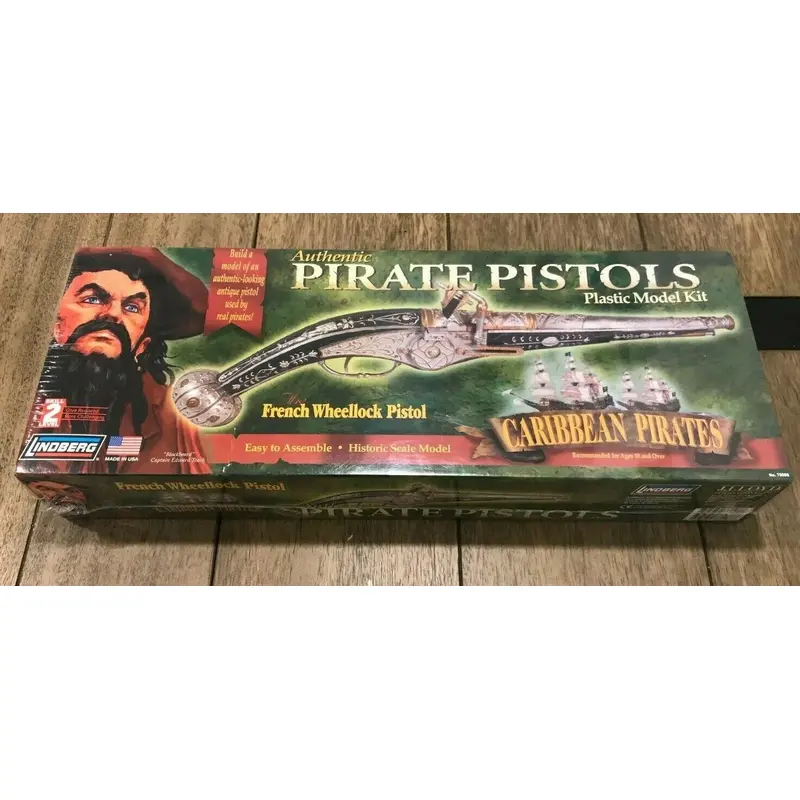 French Wheellock Pistols -- Pirate Plastic Model Kit -- #78008