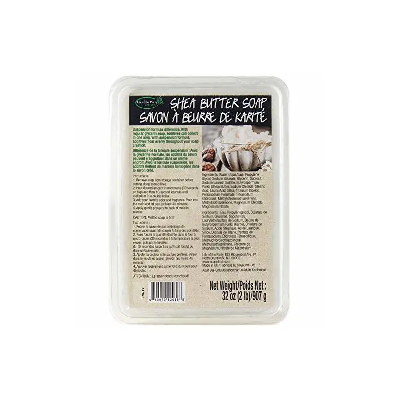 Life of the Party Shea Butter Suspension Soap Base, 2 lb
