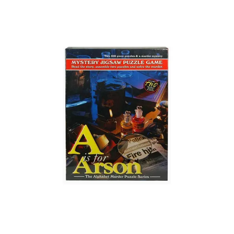 Mystery Jigsaw Puzzle Game - A is for Arson