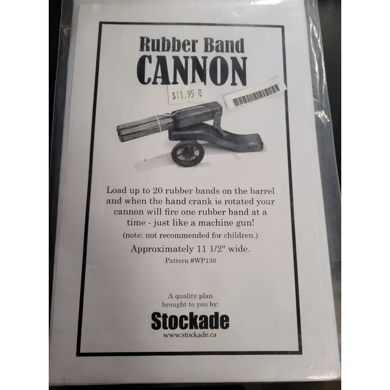 Rubber Band Cannon Plans