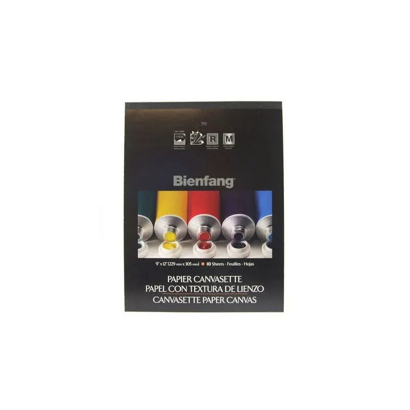 Speedball Art Products Bienfang 9-Inch by 12-Inch Canvas Paper Pad, 10 Sheets