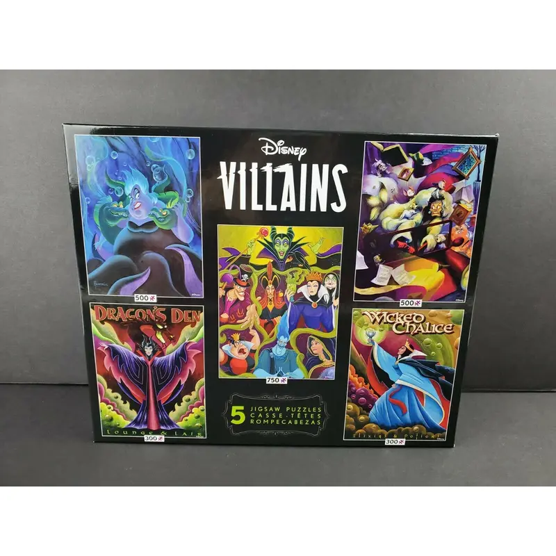 Disney 5 in 1 puzzles Villians