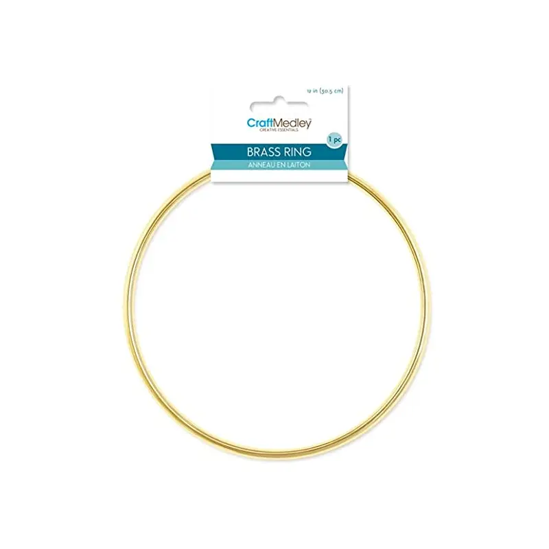 Craft Medley Brass Ring - 12 in