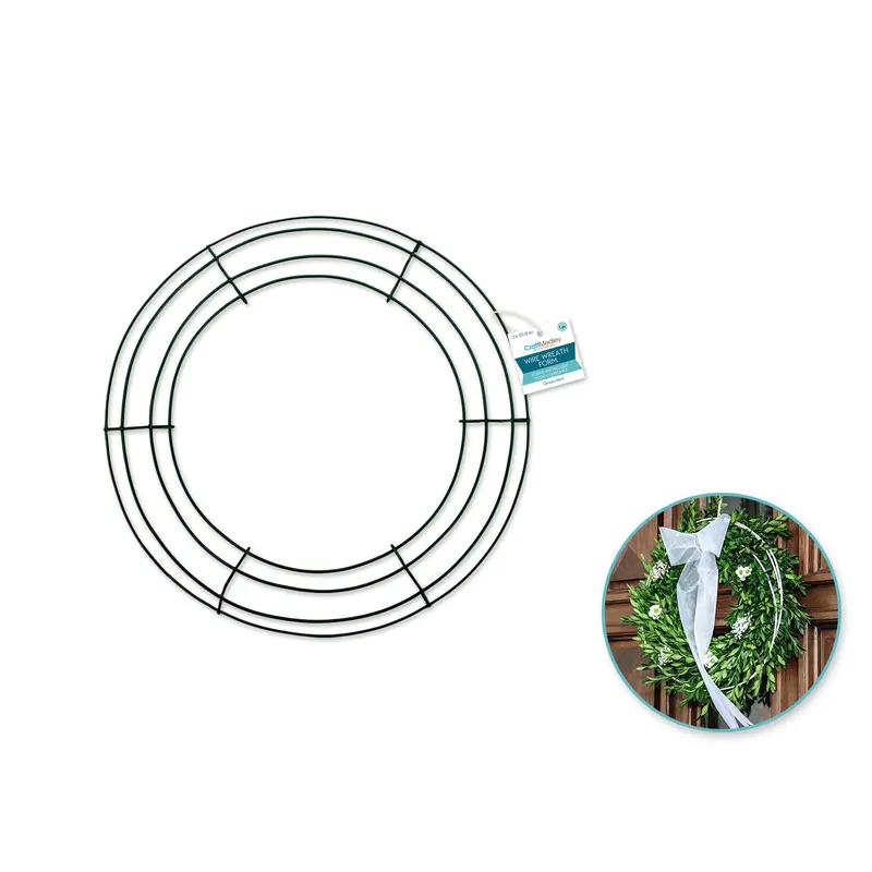 Wire Wreath Frame Green