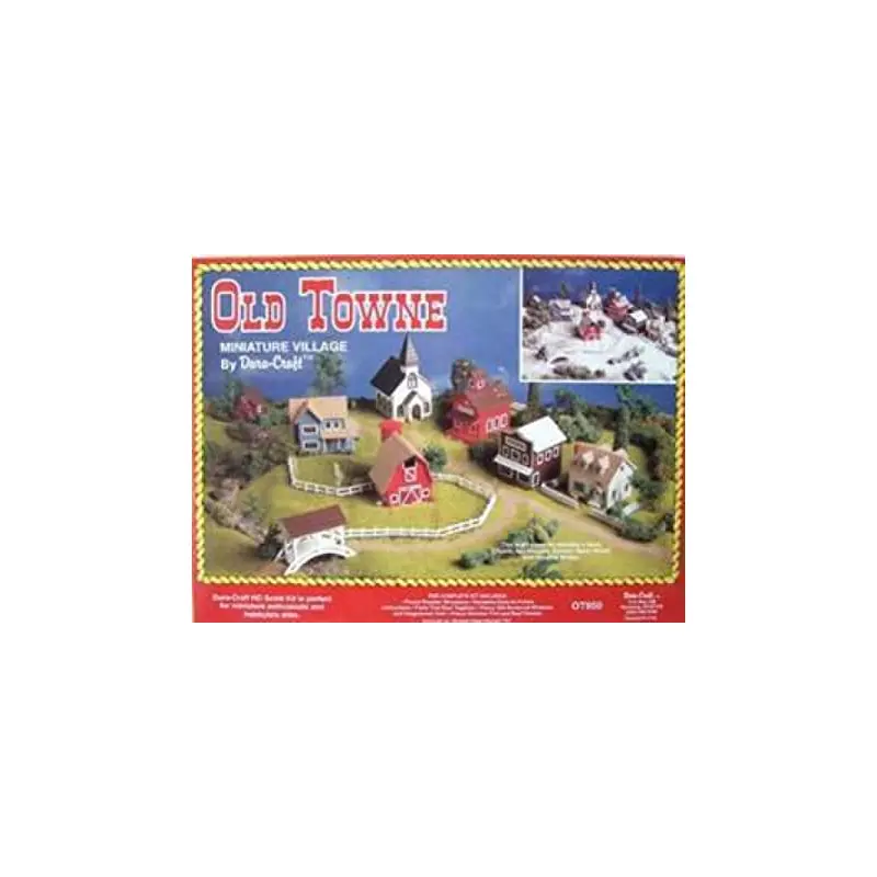 DURA-CRAFT OLD TOWNE MINIATURE VILLAGE NEW HO SCALE
