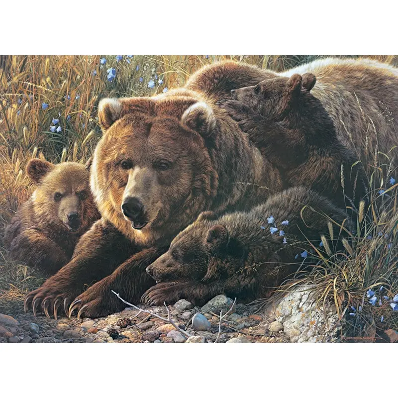 Cobble Hill 350pc Family Puzzle - Grizzly Family
