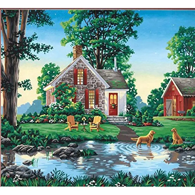 Summer Cottage Paint by Number Kit by PaintWorks Dimensions