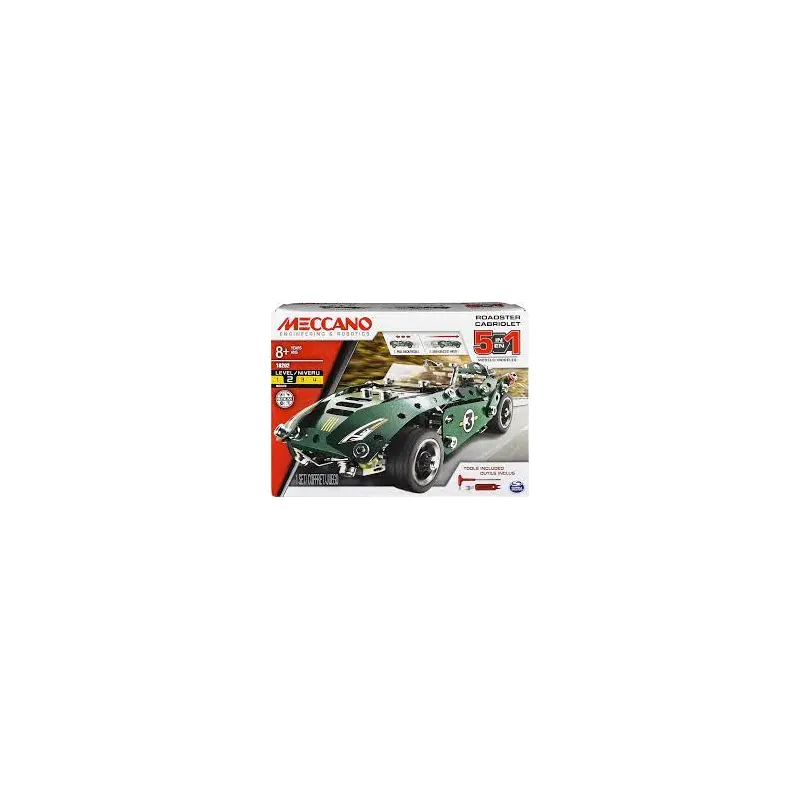 Meccano Roadster 5-in-1 Building Kit