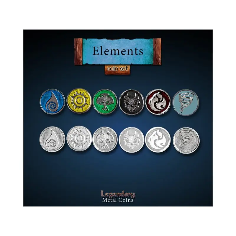 Legendary Metal Coins: Elements Coin Set