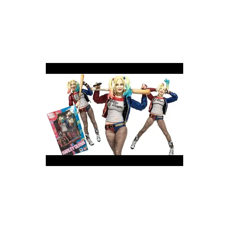 Suicide Squad Harley Quinn Action Figures SHFiguarts SHF Toy 3 Face Head Collect
