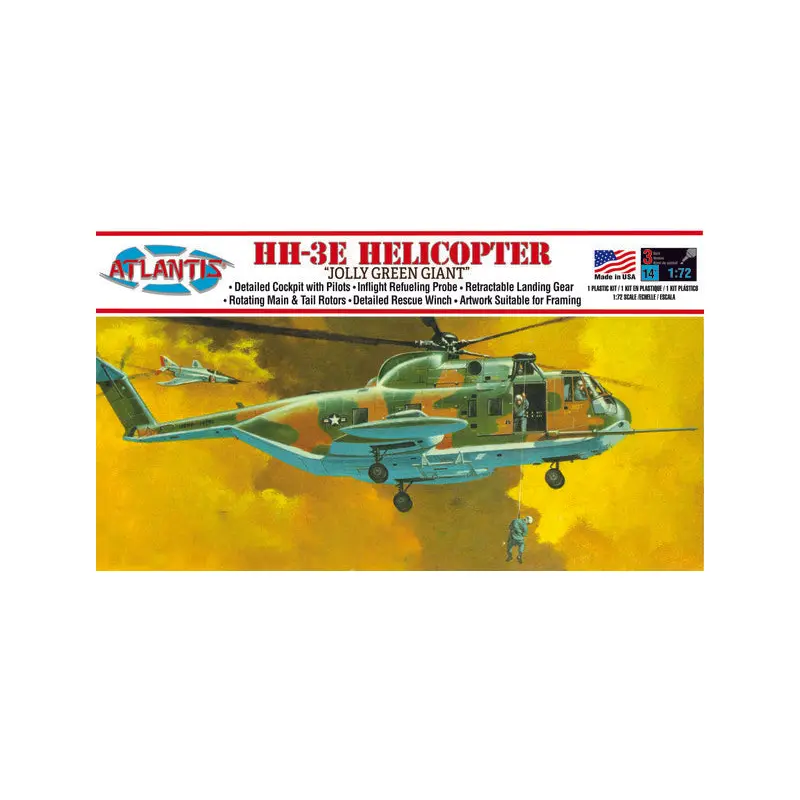 HH-3E Jolly Green Giant Helicopter Model kit 1/72