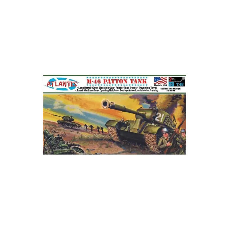 M-46 Patton Tank Plastic model kit 1/48