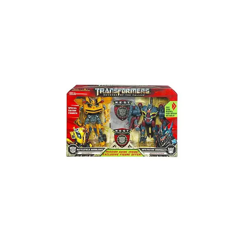 Transformers Revenge of the Fallen Battlefield Bumblebee vs Infiltration Soundwave