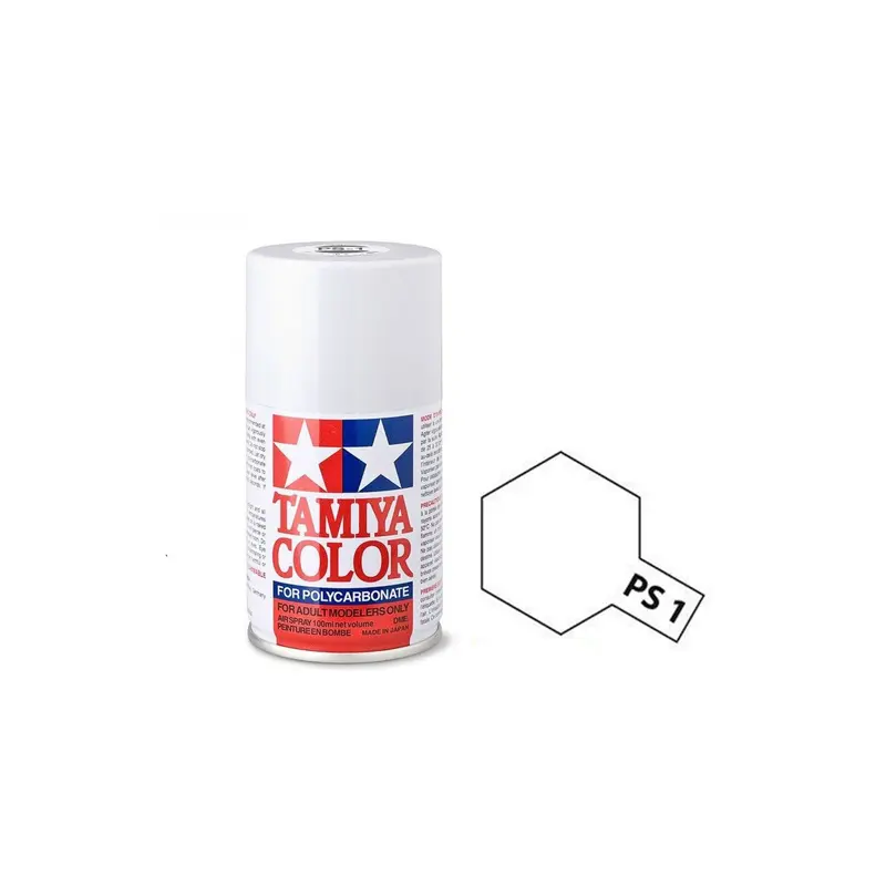 Tamiya Color Spray Paints  86001 PS-1 WHITE