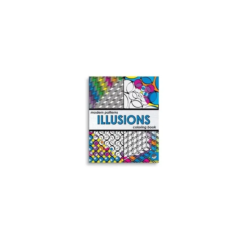 Modern Patterns Illusions Coloring Book