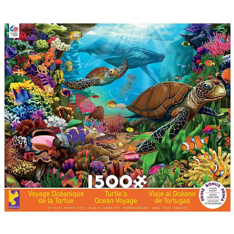 Turtle's Ocean Voyage 1500pc Puzzle