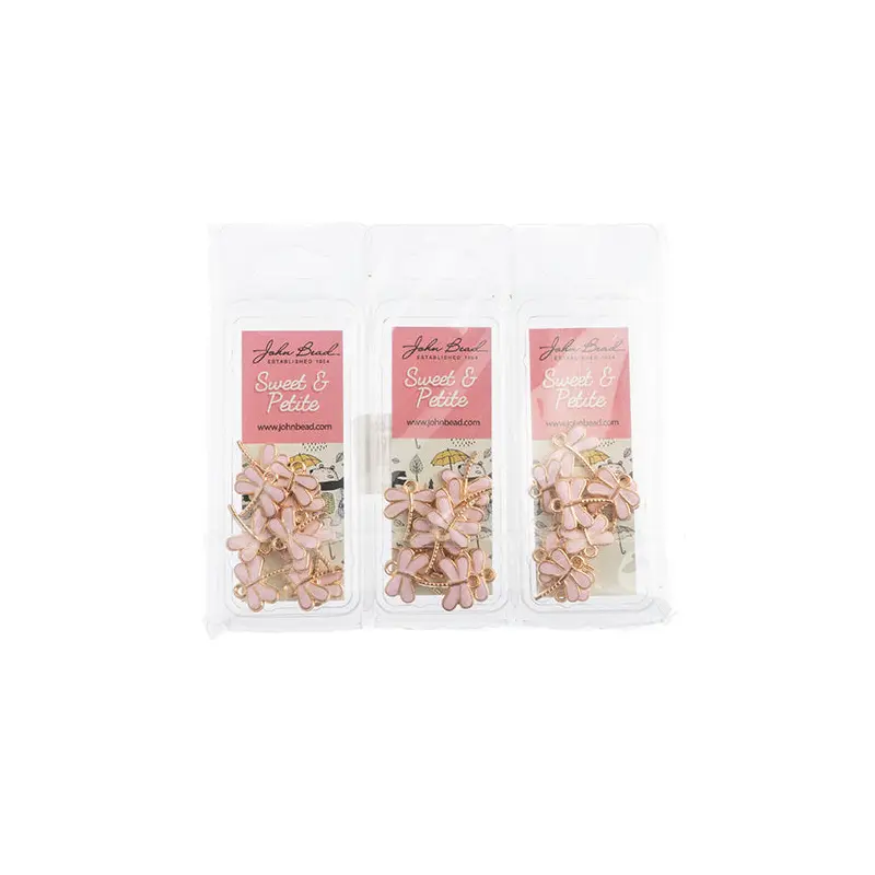 Sweet & Petite Charms 13x16mm Dragonfly Pink 10pcs