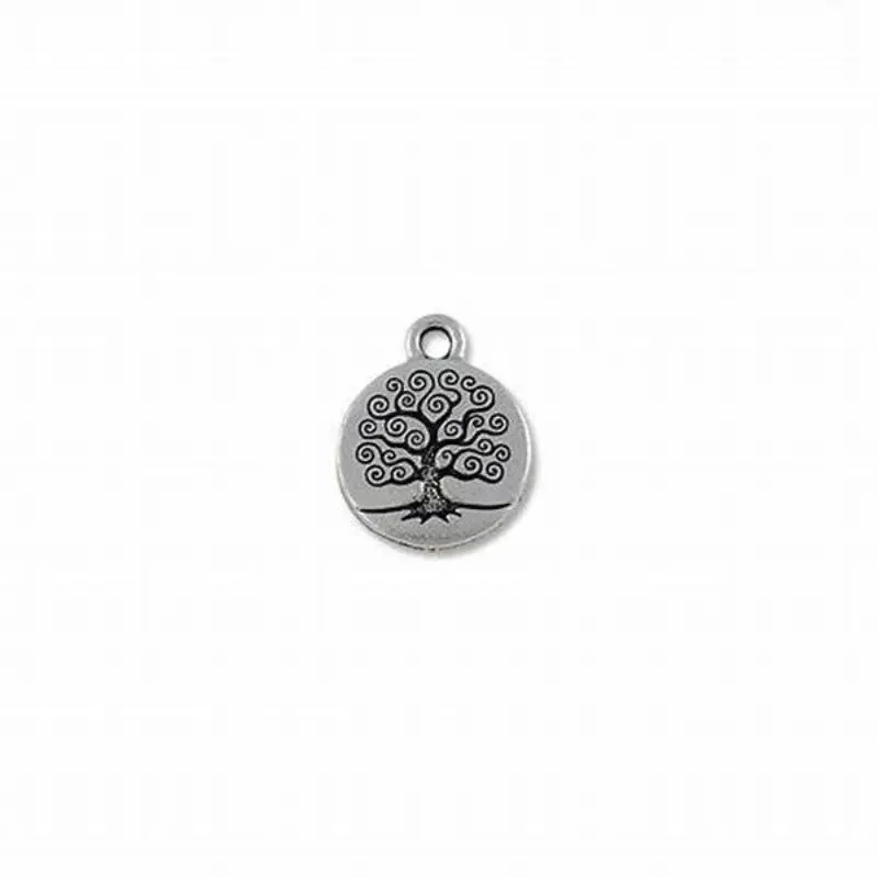 T.C. - CHARM TREE of LIFE 15mm ANT. SILVER