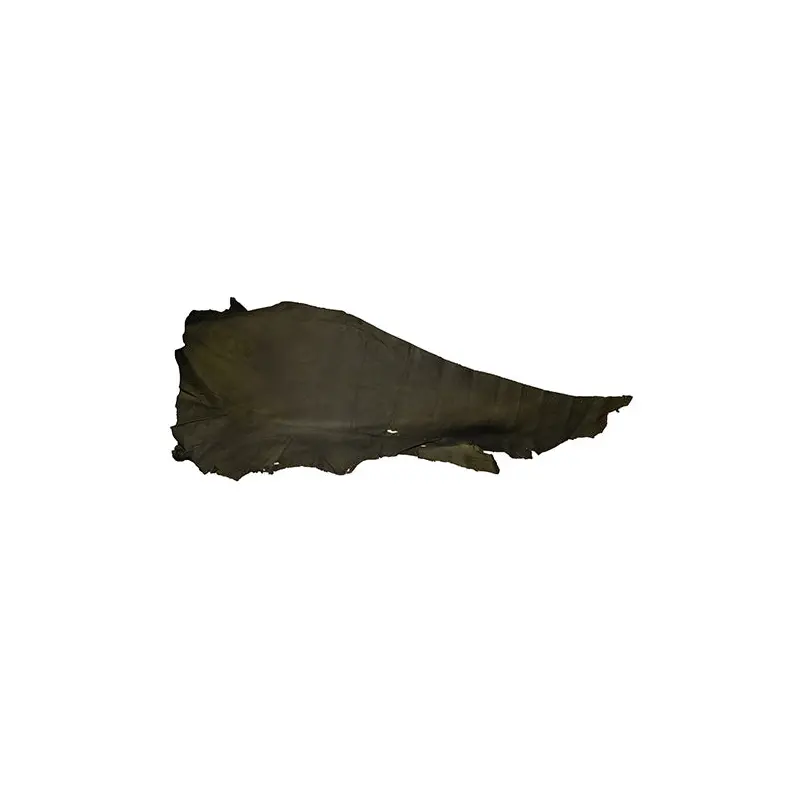 Calf (Cow) Nappa Leather Hide 2-3oz #2 Green Aprx. 6.46 to 21.53 sqft. (Approx. 14.95 sqft.)
