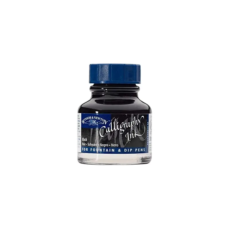 Calligraphy Ink 30ml Bottle, Matt Black