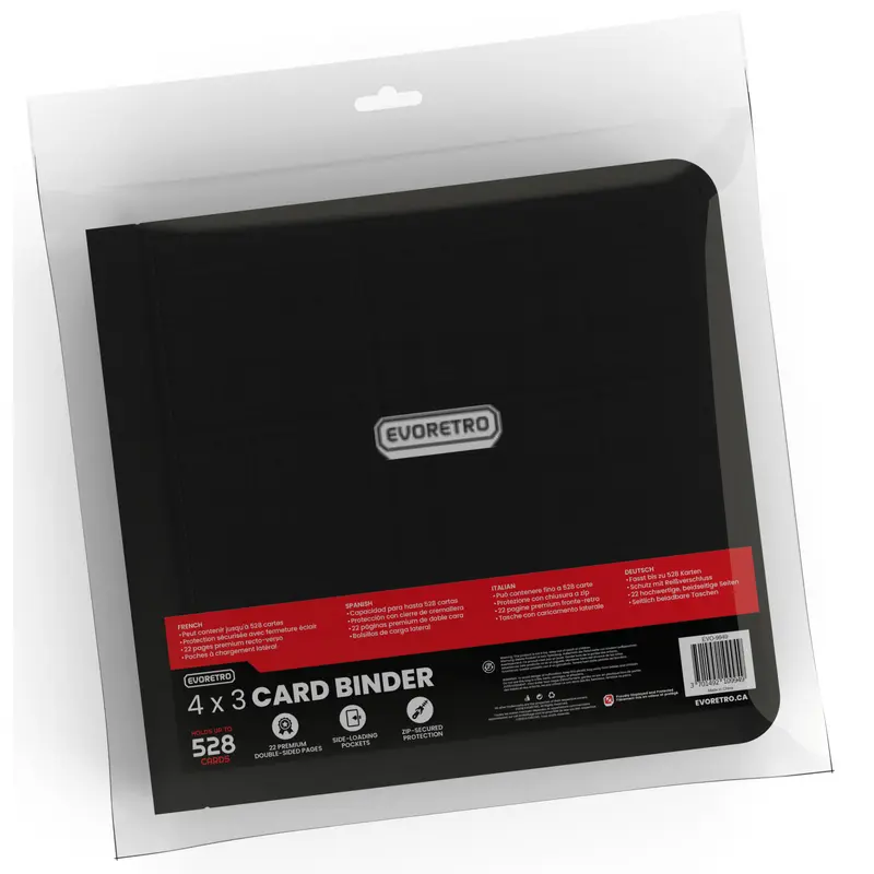 ER 4X3 BINDER WITH ZIPPER BLACK